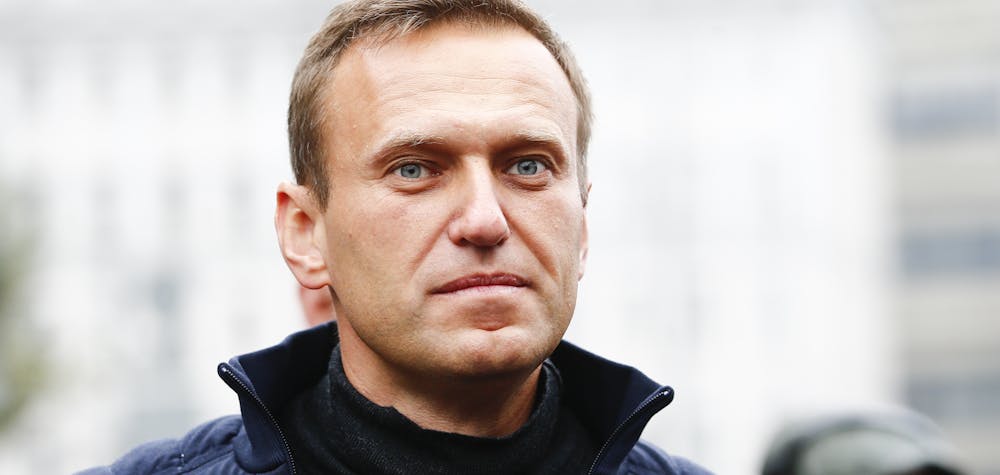 MOSCOW, RUSSIA - (ARCHIVE) : A file photo dated September 29, 2019 shows Russian opposition leader Alexei Navalny during a rally in support of political prisoners in Prospekt Sakharova Street in Moscow, Russia.  Alexei Navalny is unconscious in hospital after allegedly being poisoned according to his press secretary. Sefa Karacan / Anadolu Agency