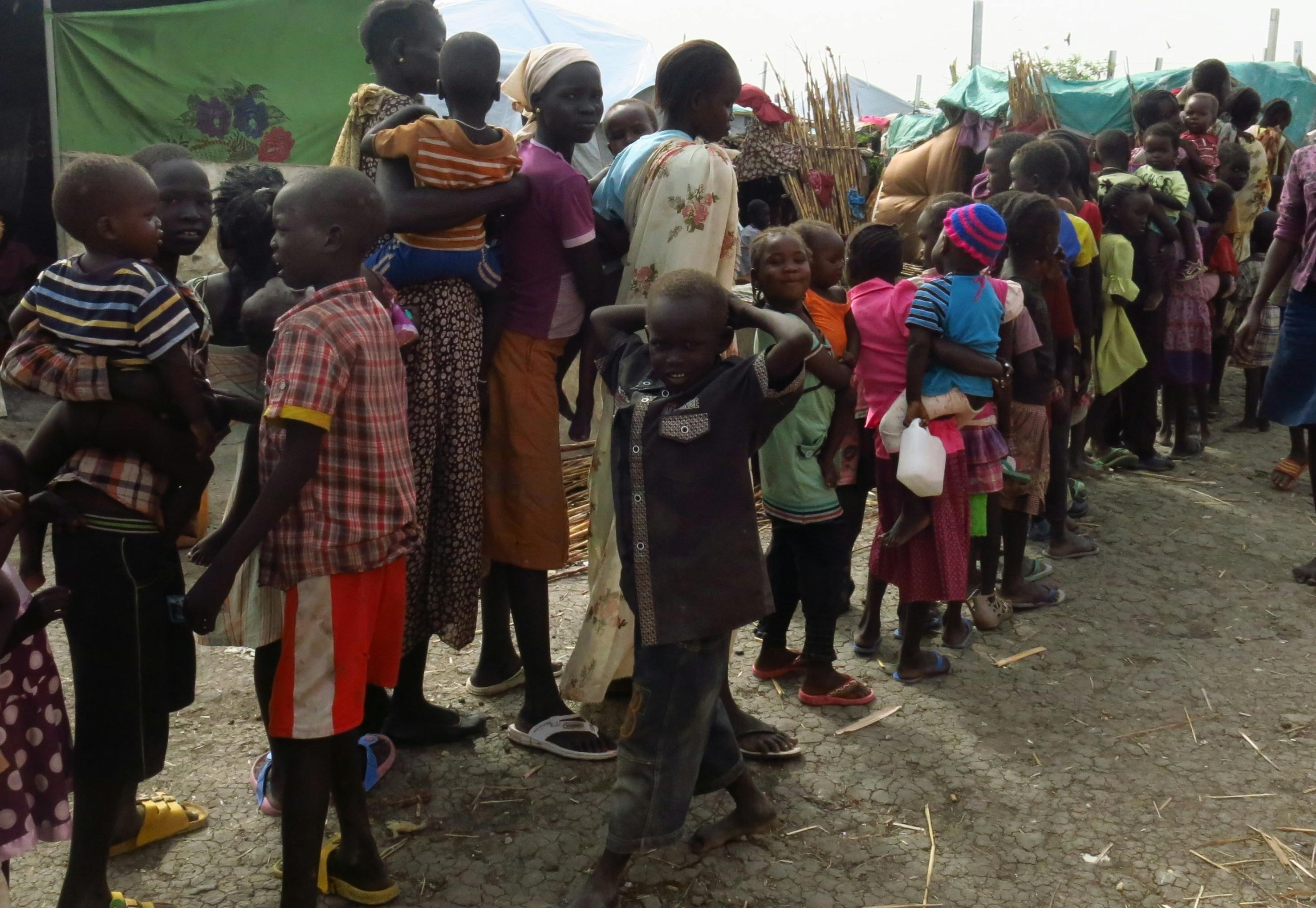 Camp de réfugiés de Malakal, où les conditions sont terribles. Mission au Sud Soudan, Mars 2014 