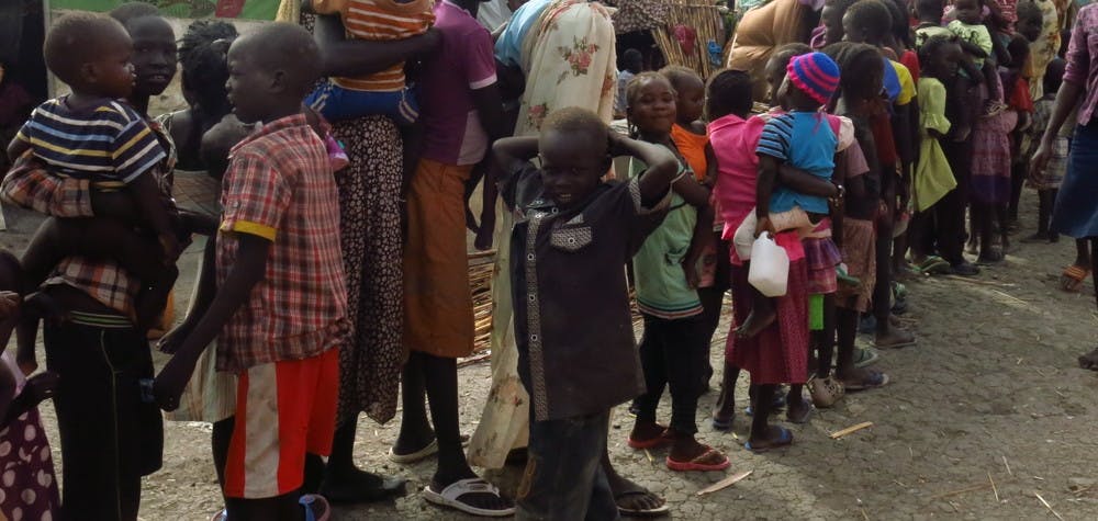 Camp de réfugiés de Malakal, où les conditions sont terribles. Mission au Sud Soudan, Mars 2014 