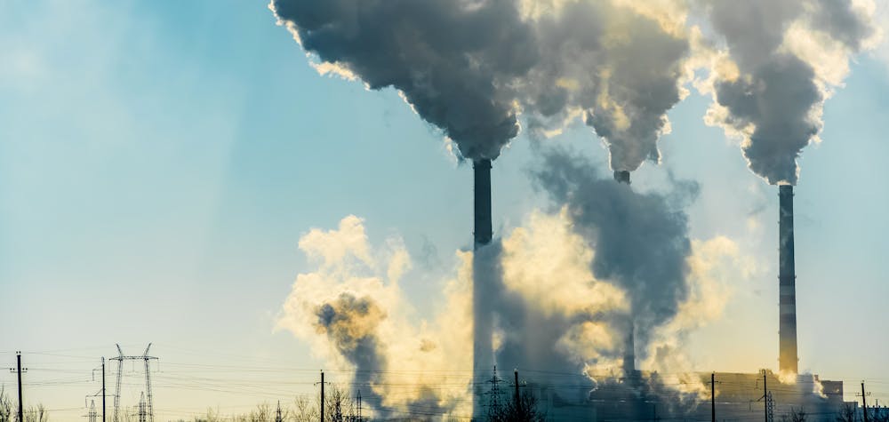 Problème environnemental de la pollution atmosphérique.