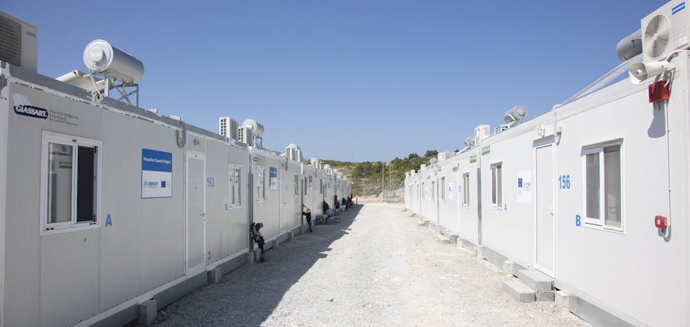 Le nouveau camp de Samos Grèce © Nicolas Economou / NurPhoto / NurPhoto via AFP