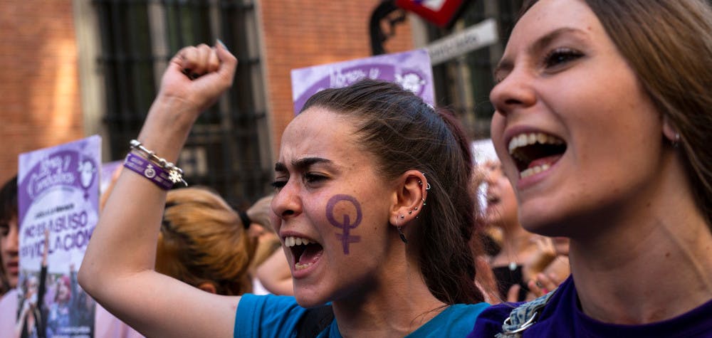 Manifestation contre la violence faite aux femmes à Madrid en juin 2016.
