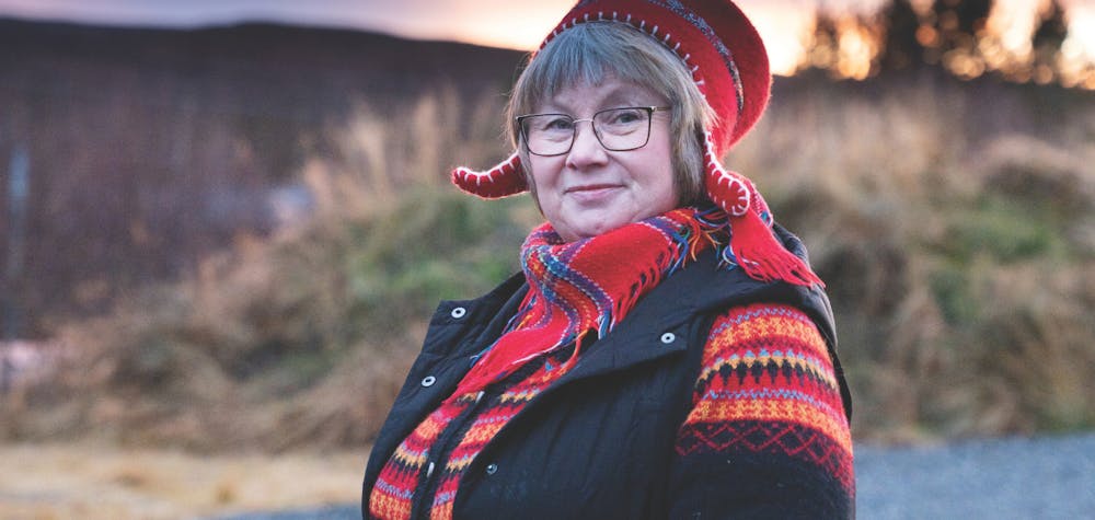 Ellinor Guttorm Utsi est la porte-parole de la communauté d'éleveurs de rennes de Čorgaš.