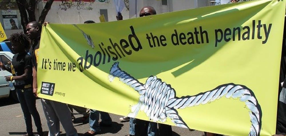 Les militants d'Amnesty Zimbabwe manifestent contre la peine de mort 
