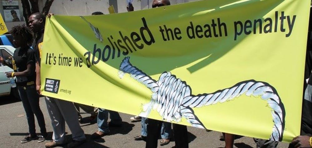 Abolir la peine de mort - militants d'Amnesty International au Zimbabwe  