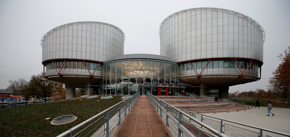The building of the European Court of Human Rights is seen ahead of the judgment regarding in the case of Russian opposition leader Alexei Navalny against Russia at the court in Strasbourg, France, November 15, 2018. REUTERS/Vincent Kessler