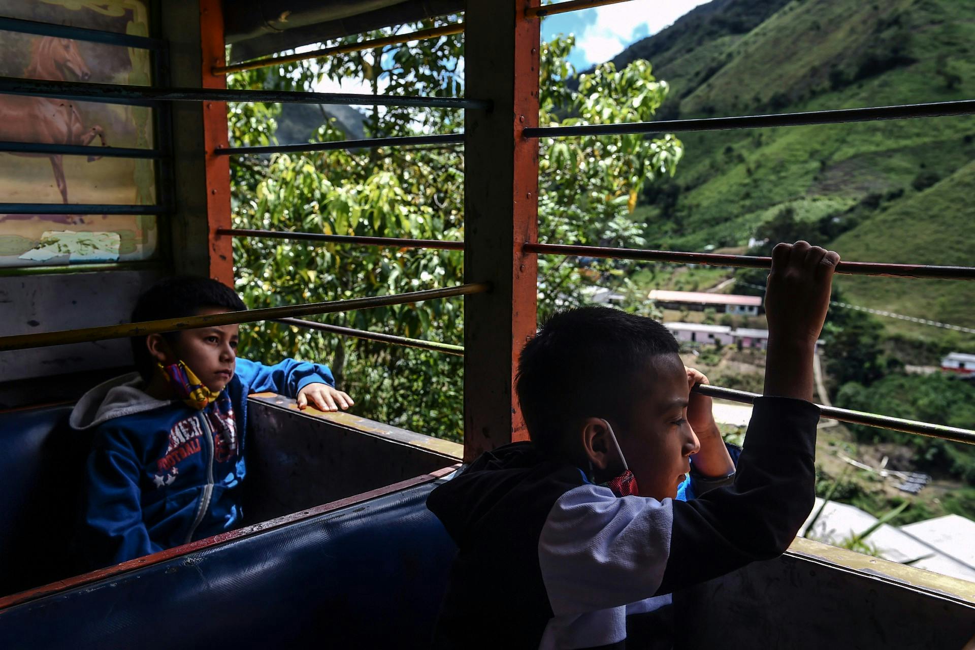 COLOMBIA - FARC - EVACUATION - TRANSFER - Photo by JOAQUIN SARMIENTO / AFP