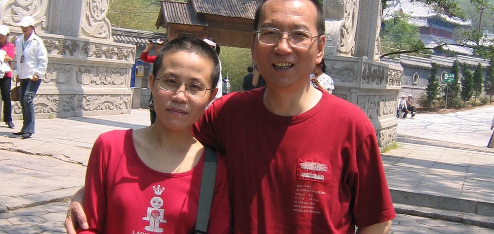 Liu Xia et Liu Xiaobo en 2005