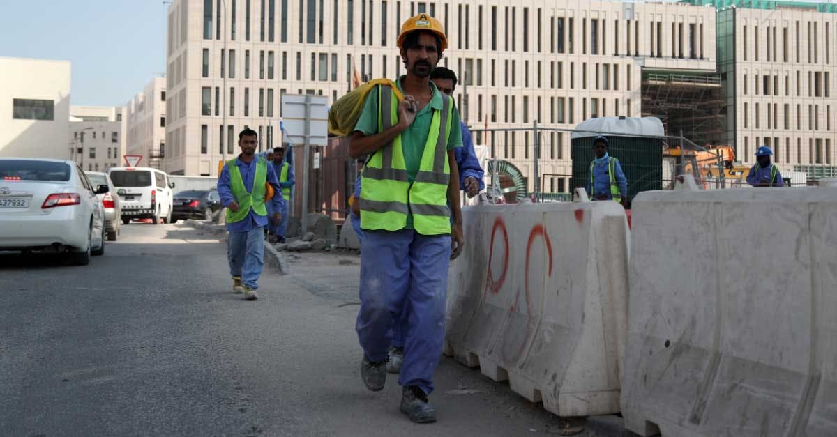 Travailleurs à Doha, capitale du Qatar © AFP/Getty Images