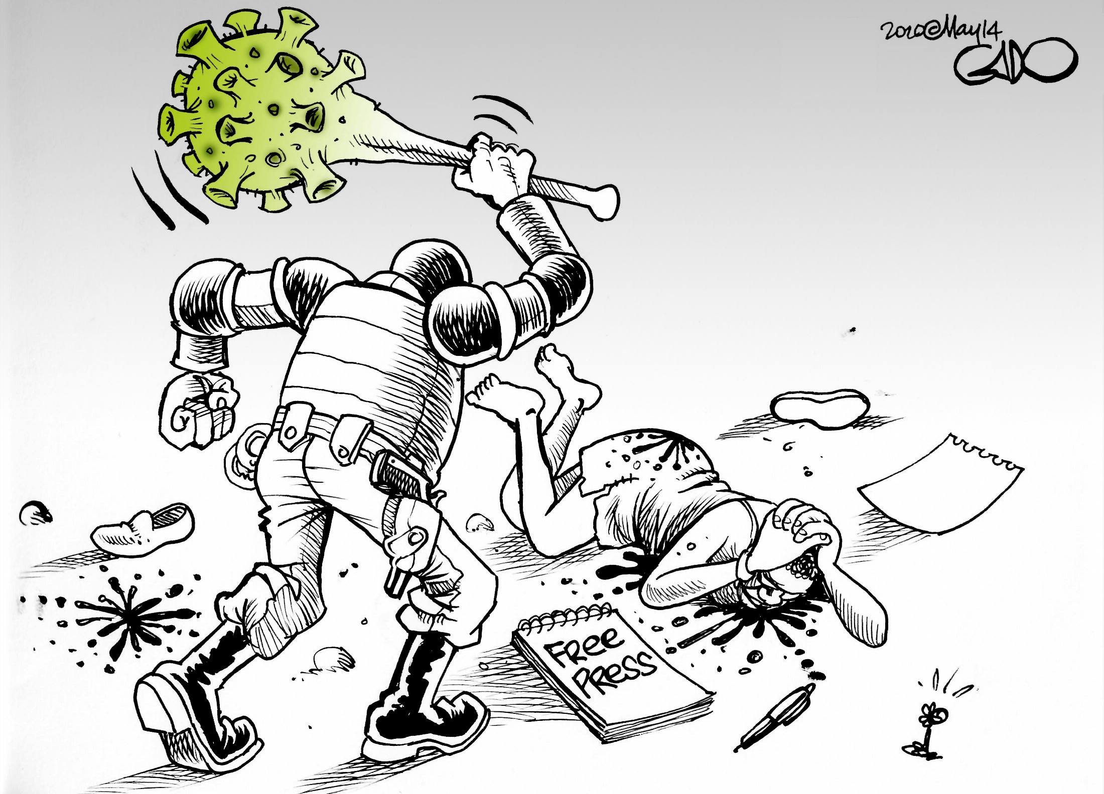 Gado - Kenya - dessin de presse - Cartooning for Peace