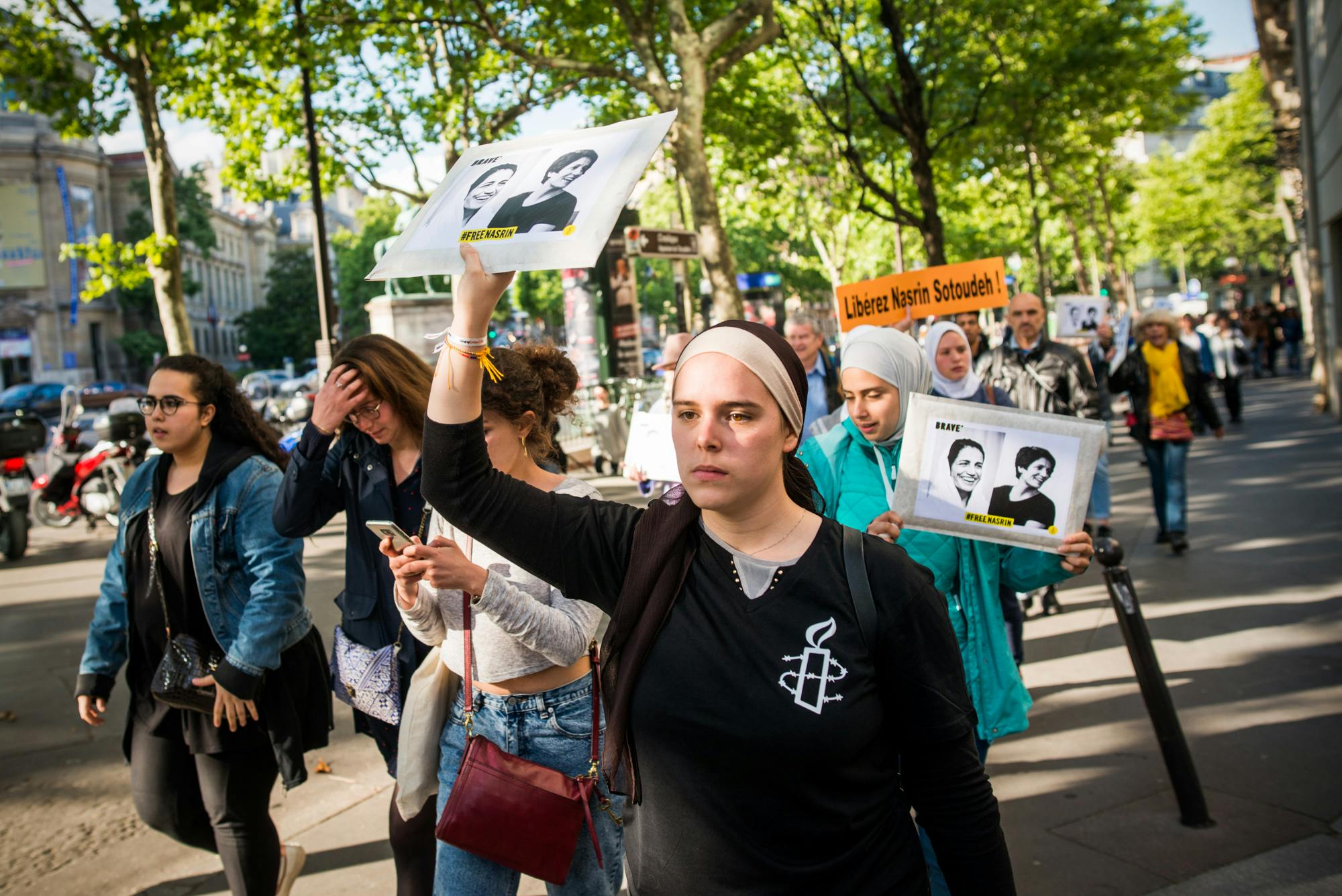 Manifestation pour la libération de Nasrin Sotoudeh