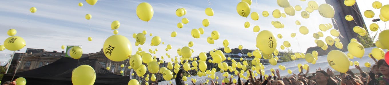 50ème anniversaire d'Amnesty International à Helsinki