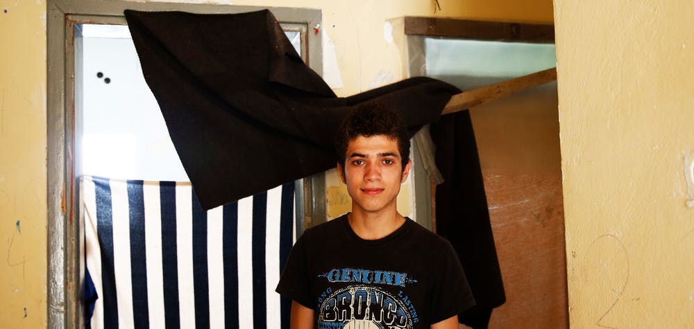 Farhad, syrien de 19 ans dans le camp de réfugiés de Ritsona