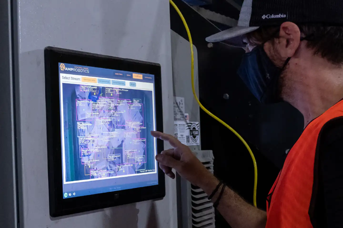 A operator using AMP Sortation technology