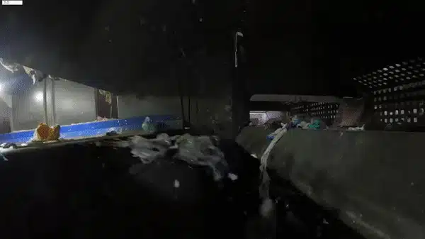 Trash being sorted by AMP Sortation technology
