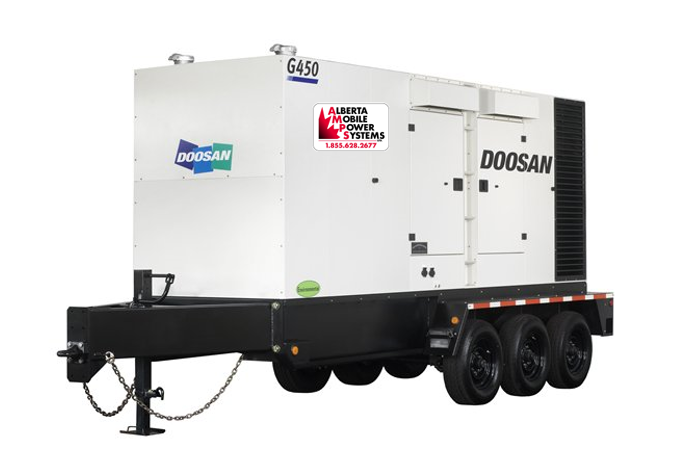Single 450 kW Trailer Generator Rental