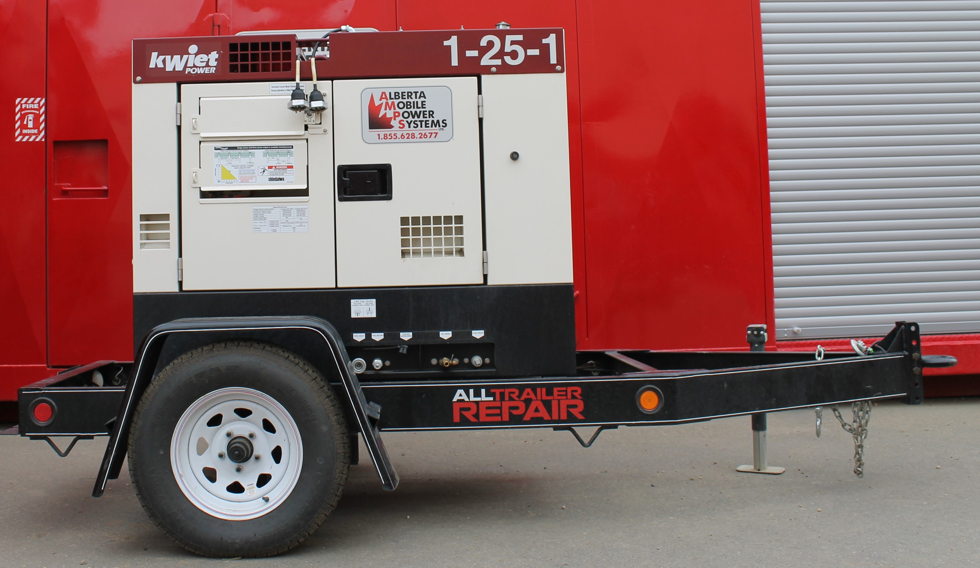 Single 25 kW Generator Rental