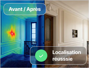 Avant/après, localisation réussie