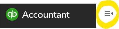 Quickbooks collapse button