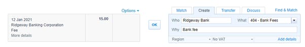 xero bank transaction auto suggestion
