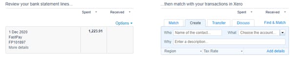 xero how to create a match on your bank transactions