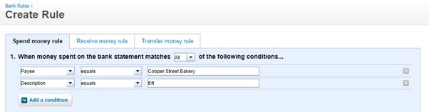 xero creating a bank rule part 1