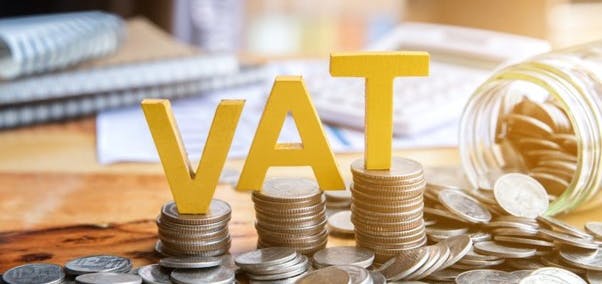 VAT on a pile of coins