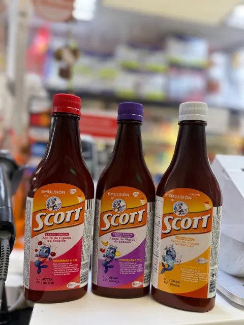 Emulsión de Scott y productos de cuidado