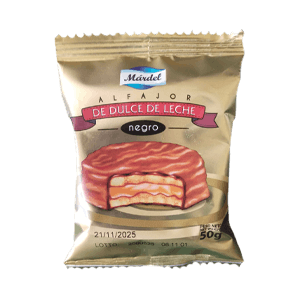 Alfajor negro de dulce de leche