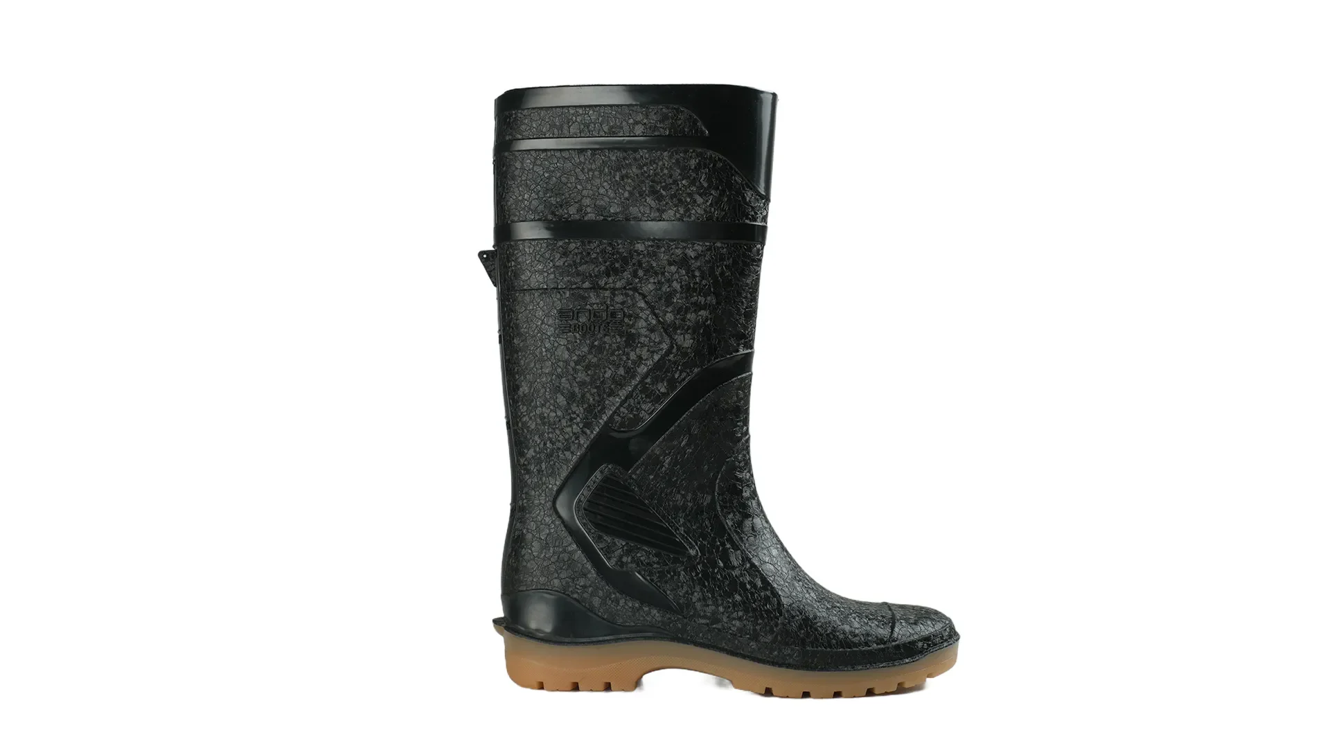sepatu safety pvc ando boots thor black penthel andoboots.com
