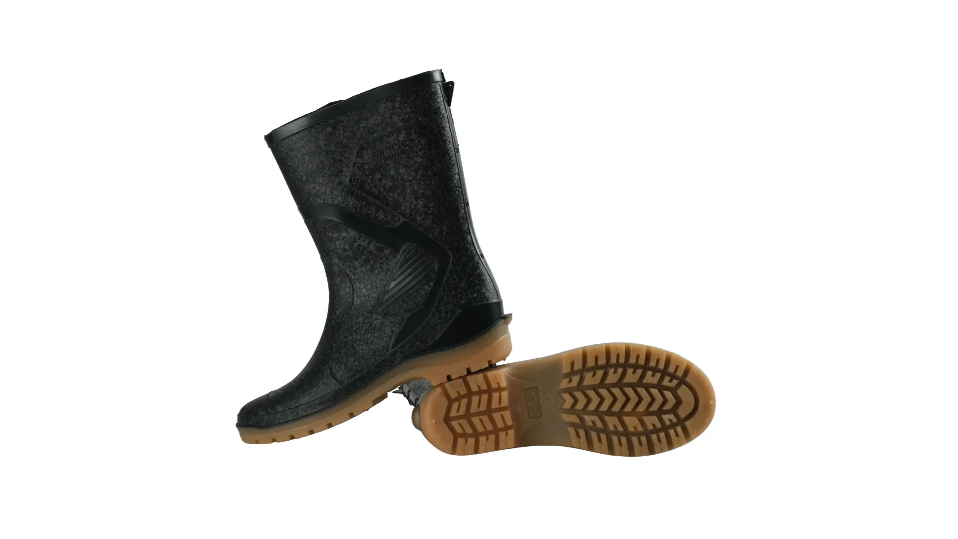 sepatu safety pvc ando boots thor black penthel andoboots.com