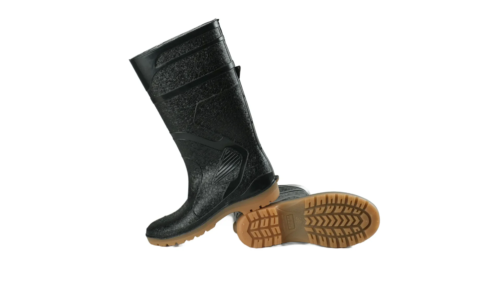 sepatu safety pvc ando boots thor black penthel andoboots.com