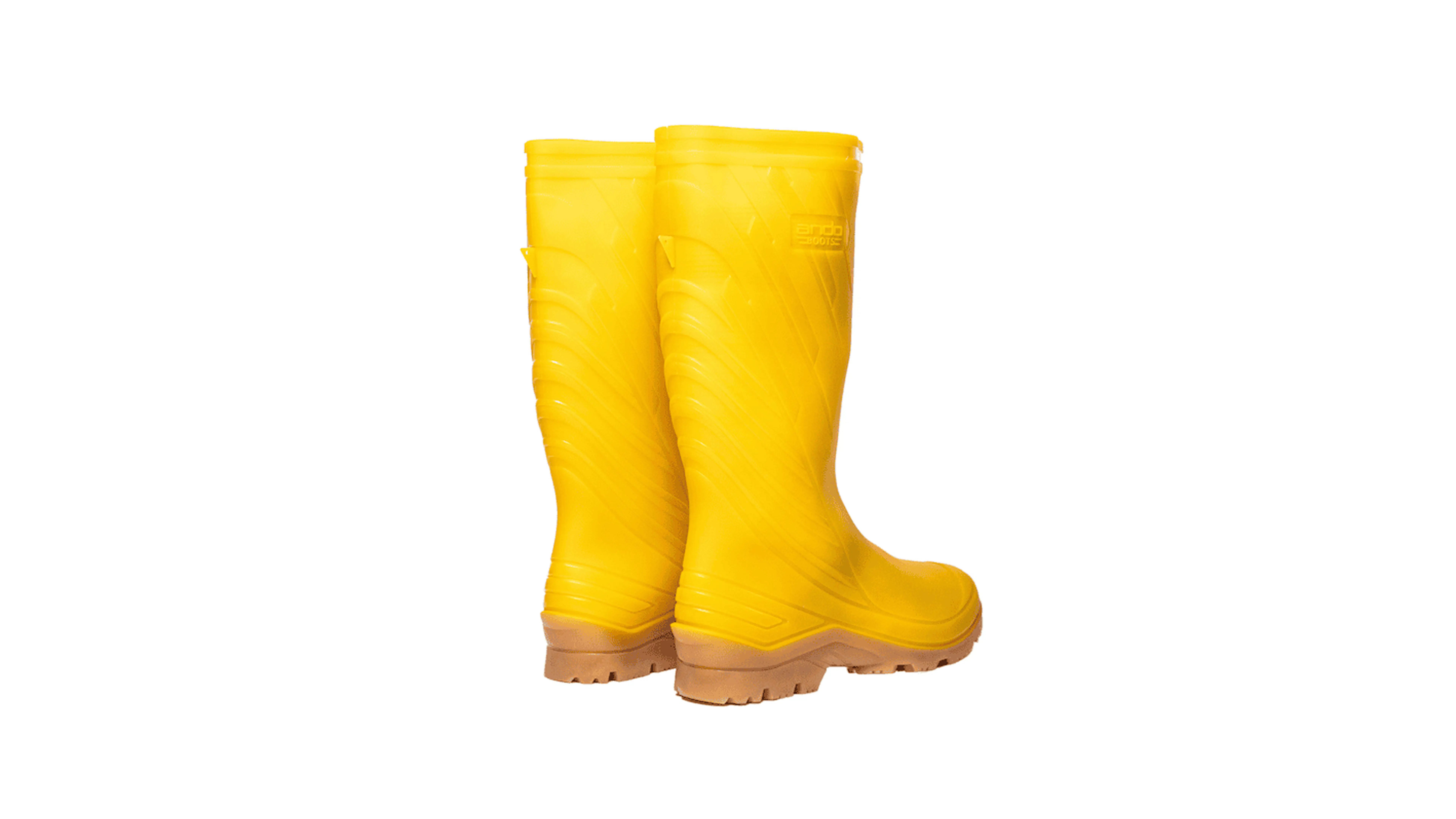 sepatu safety pvc ando boots yellow penthel andoboots.com