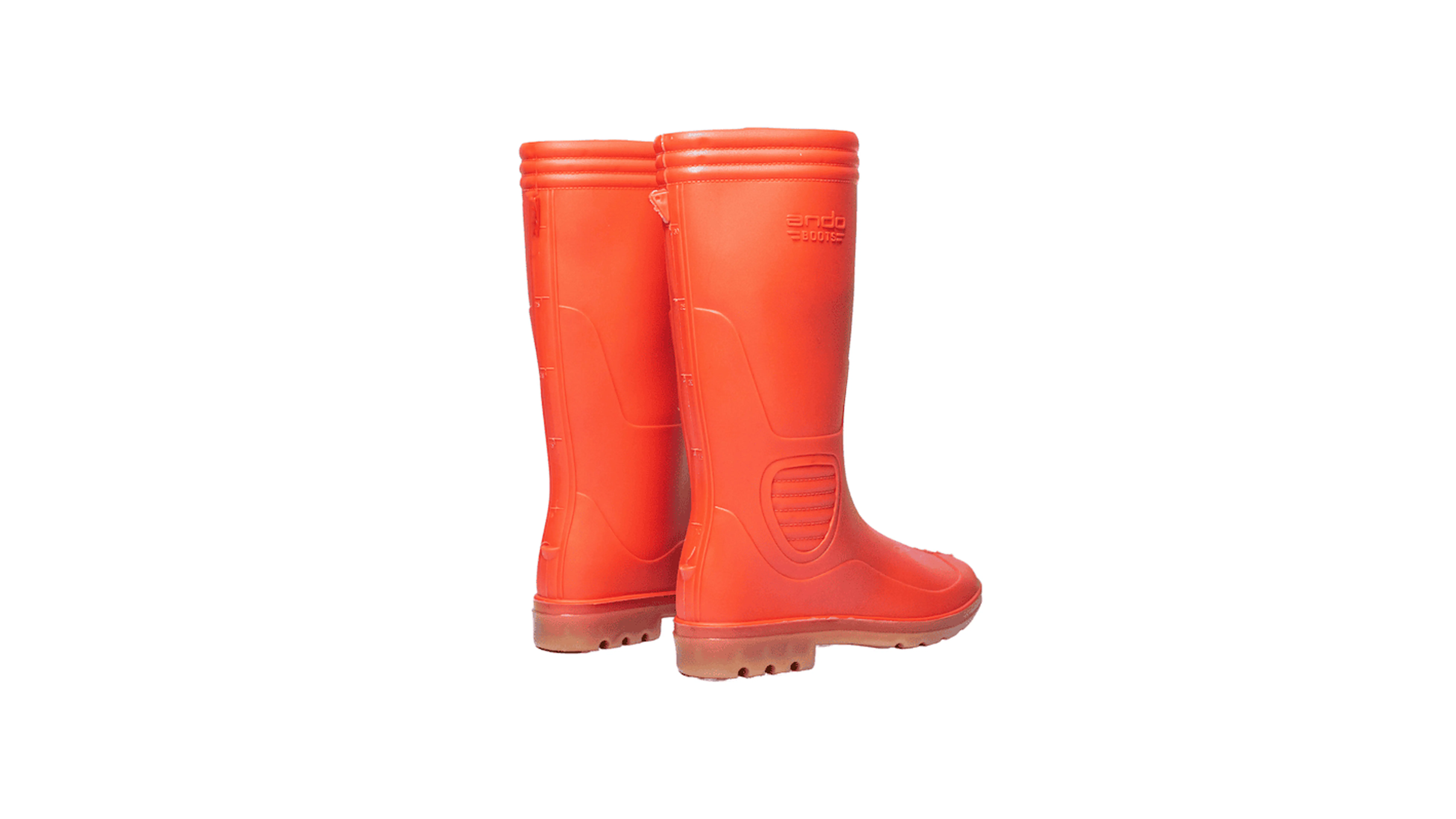 sepatu safety pvc ando boots orange penthel andoboots.com