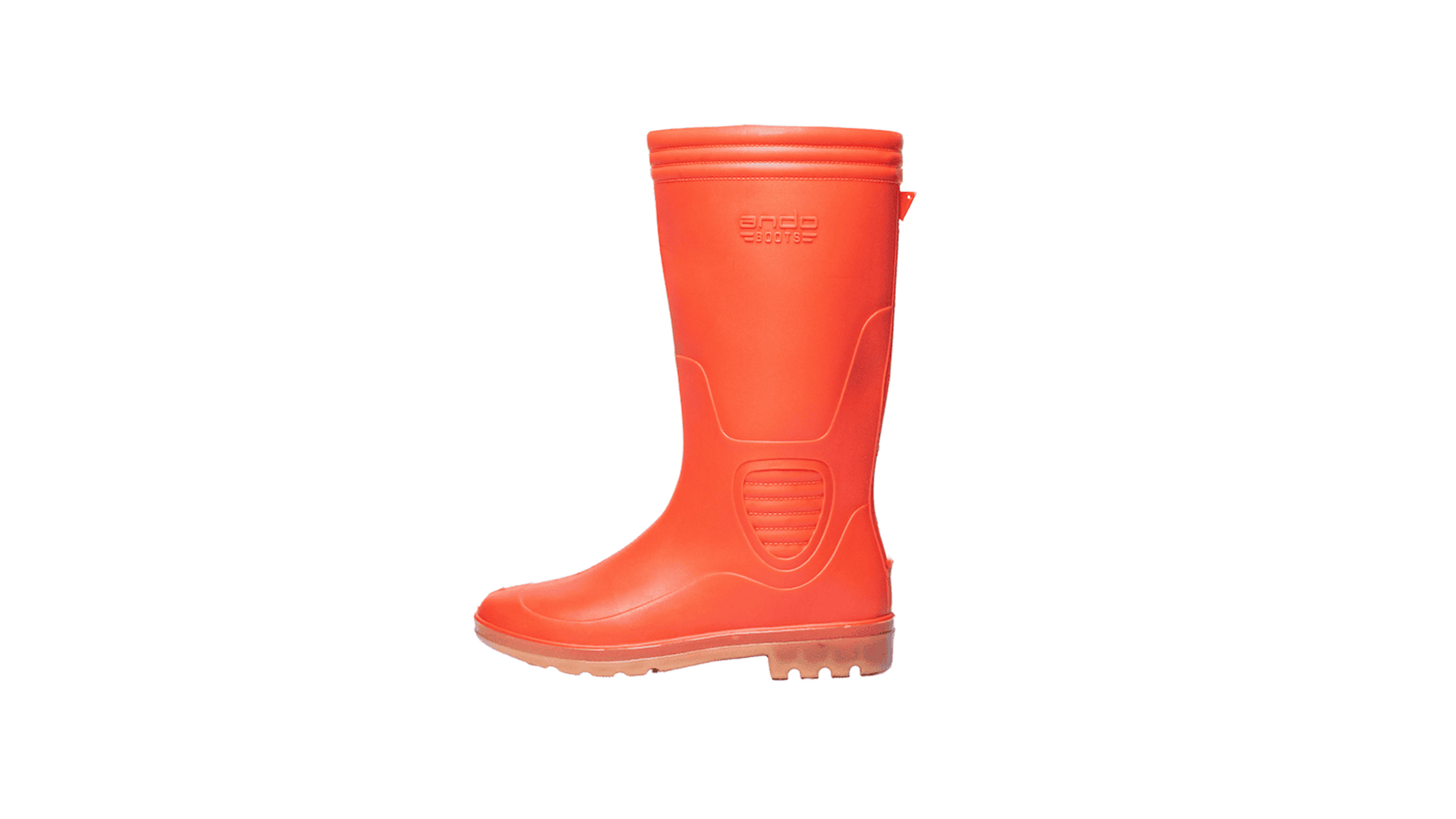 sepatu safety pvc ando boots orange penthel andoboots.com