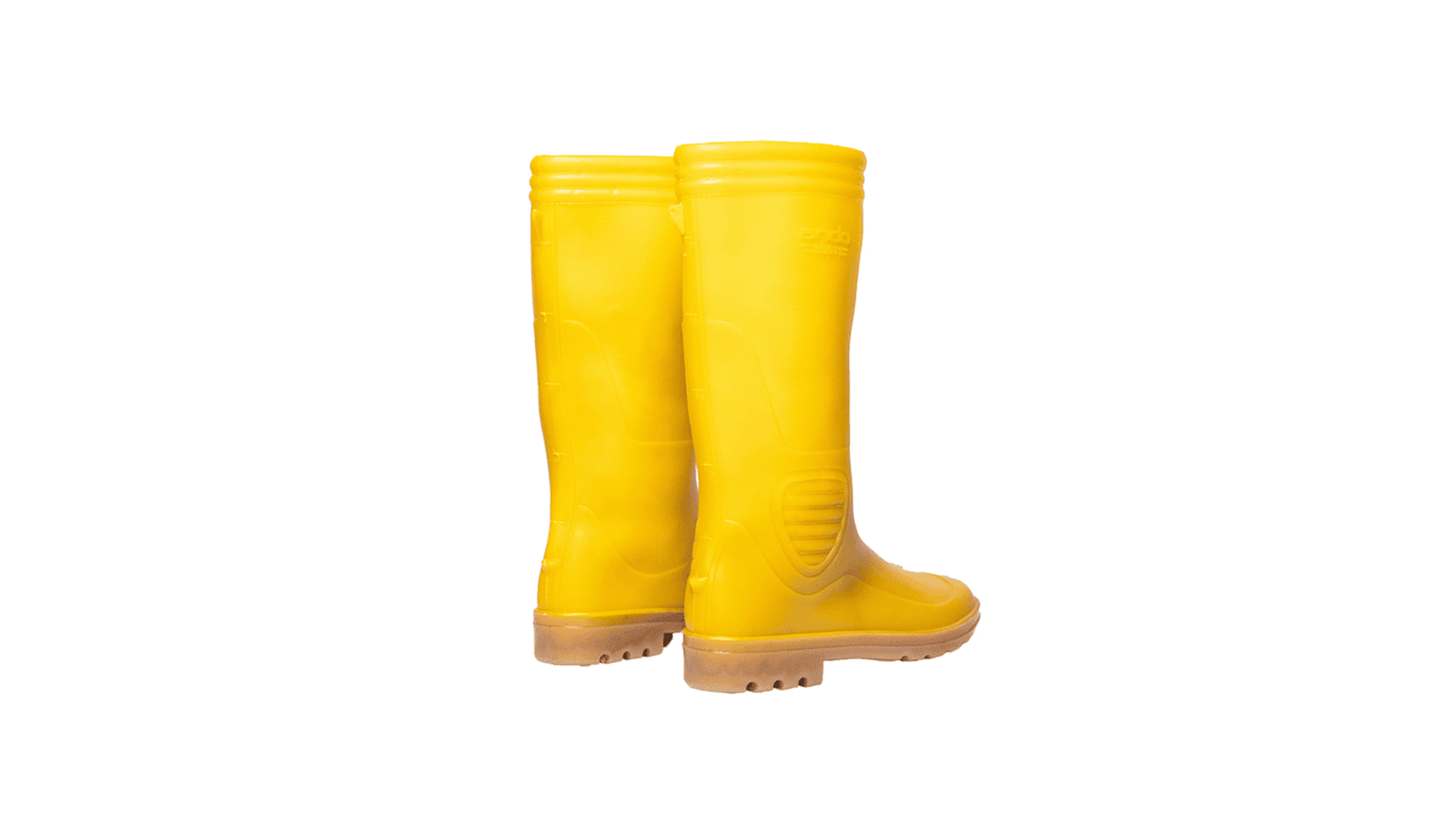 sepatu safety pvc ando boots yellow penthel andoboots.com
