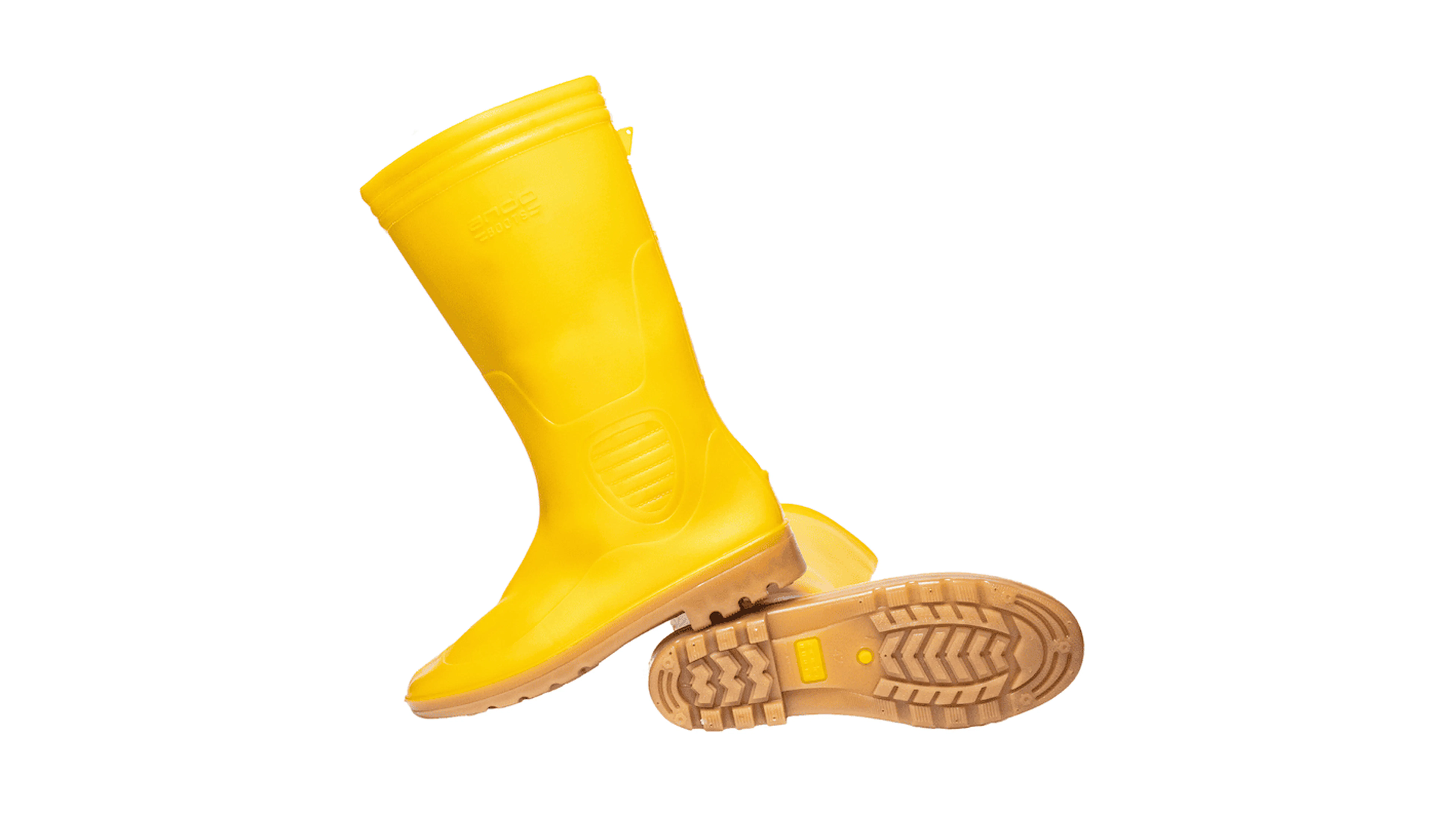 sepatu safety pvc ando boots yellow penthel andoboots.com