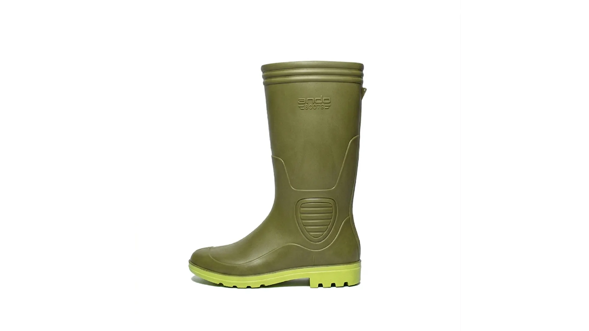 sepatu safety pvc ando boots green neon andoboots.com