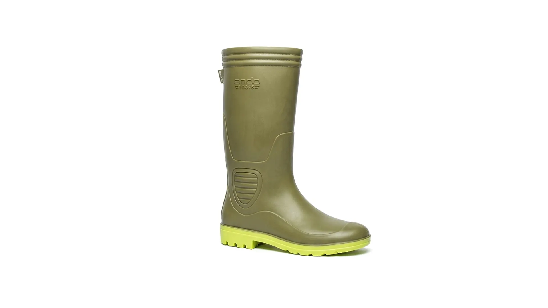 sepatu safety pvc ando boots green neon andoboots.com