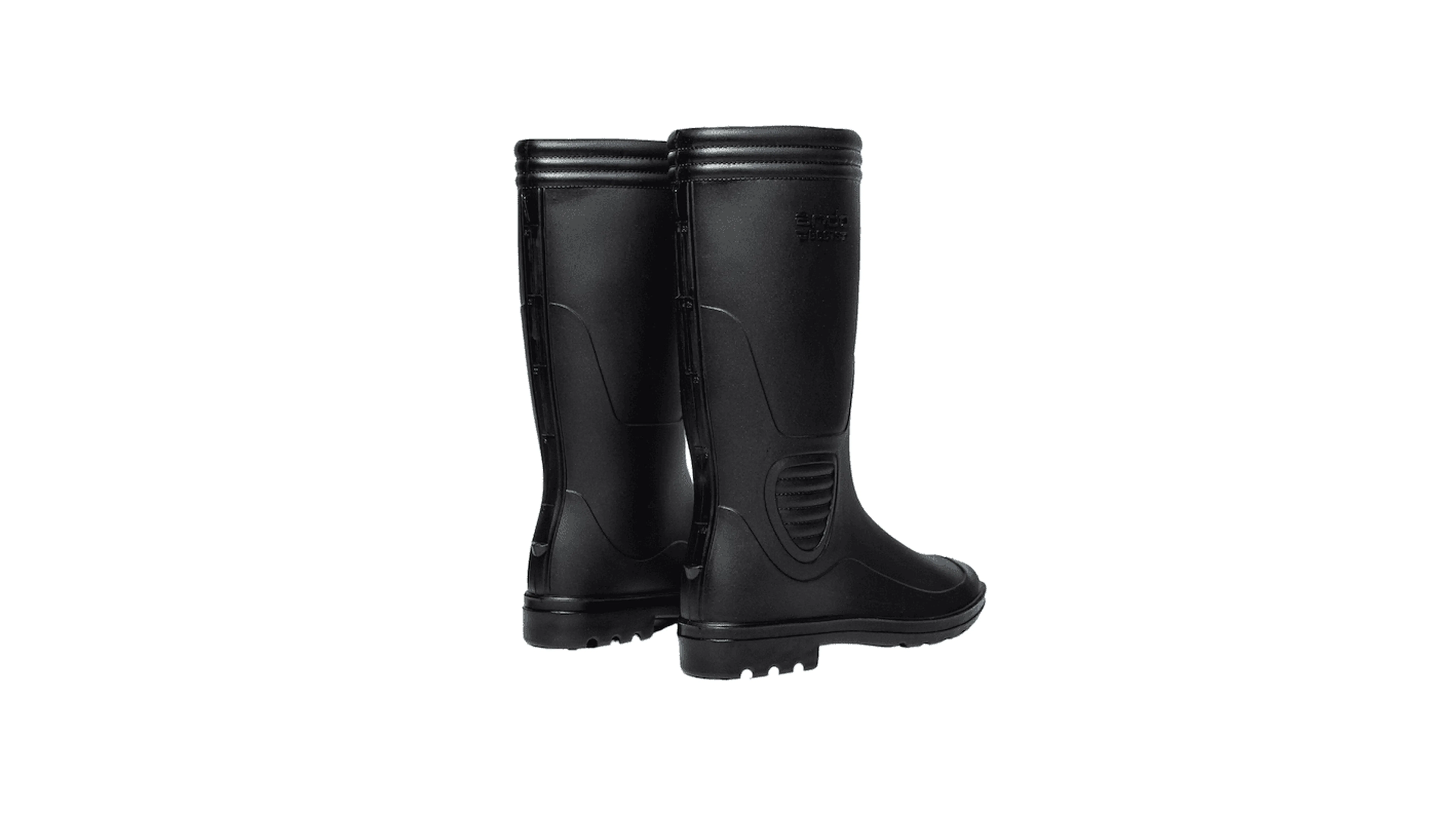sepatu safety pvc ando boots all black andoboots.com