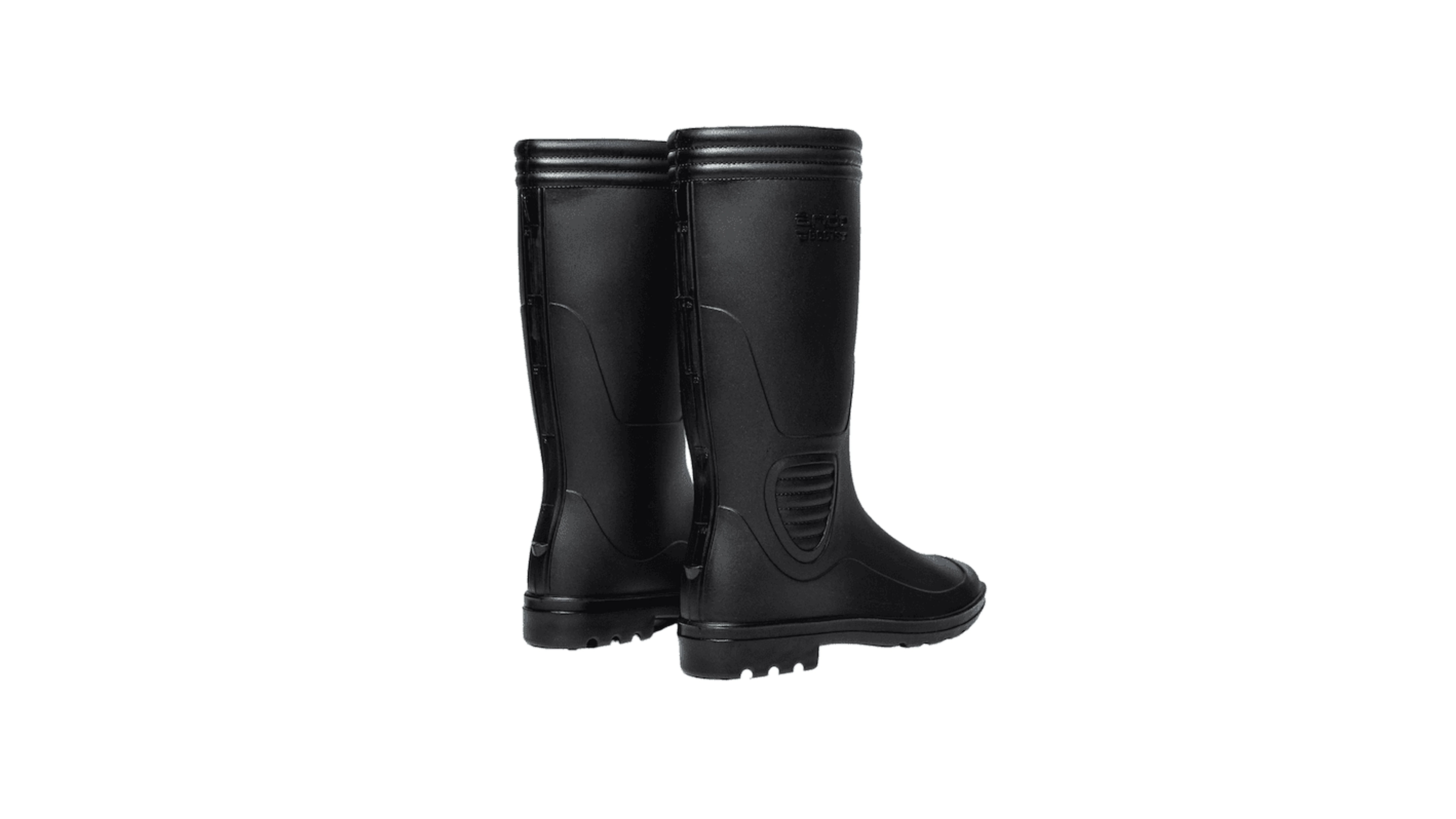 sepatu safety pvc ando boots all black andoboots.com