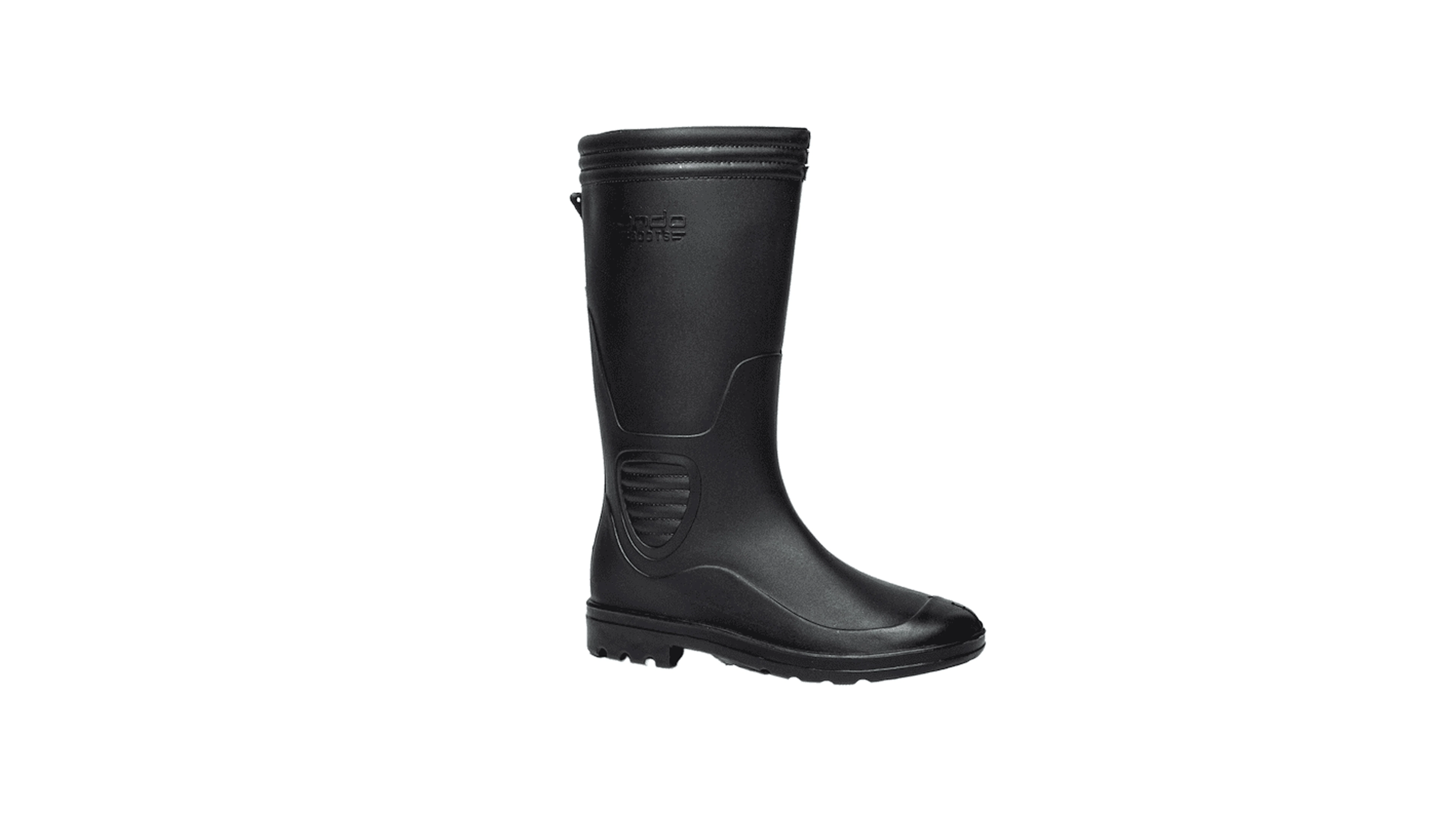 sepatu safety pvc ando boots all black andoboots.com