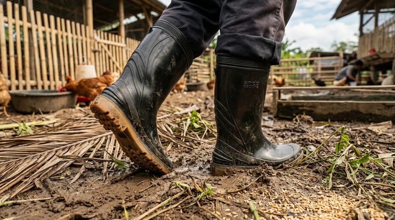 pemakaian ando boots dalam industri peternakan