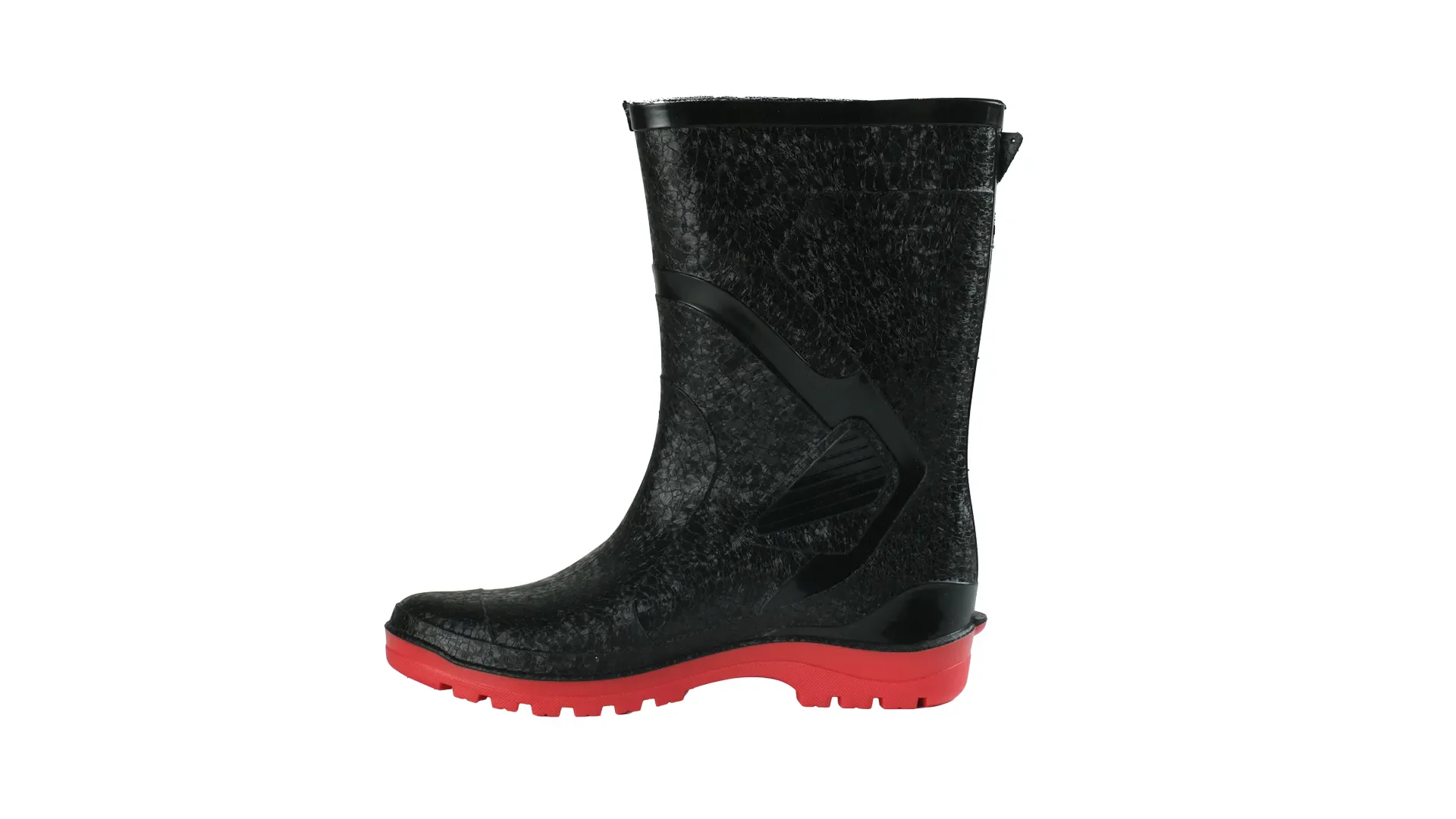 sepatu safety pvc ando boots thor black red andoboots.com