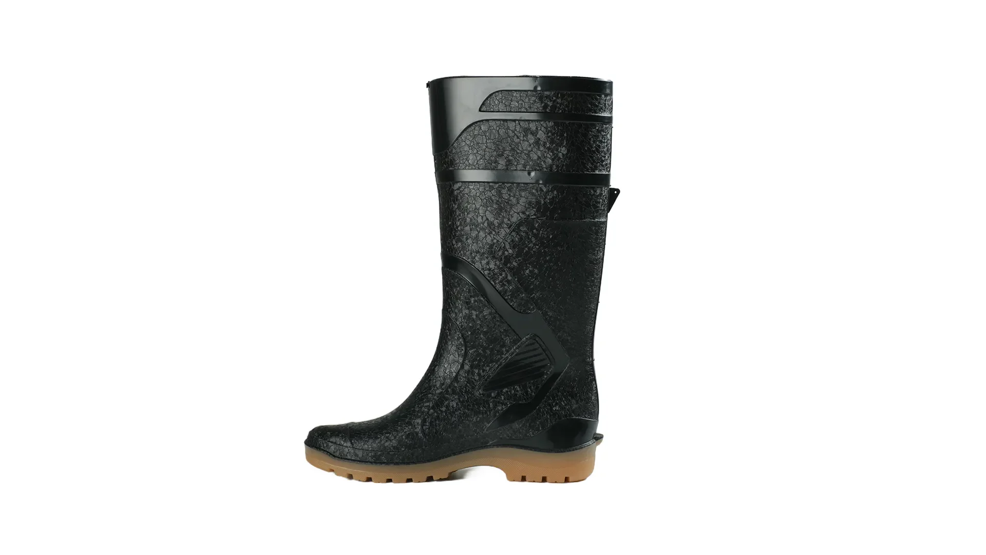 sepatu safety pvc ando boots thor black penthel andoboots.com