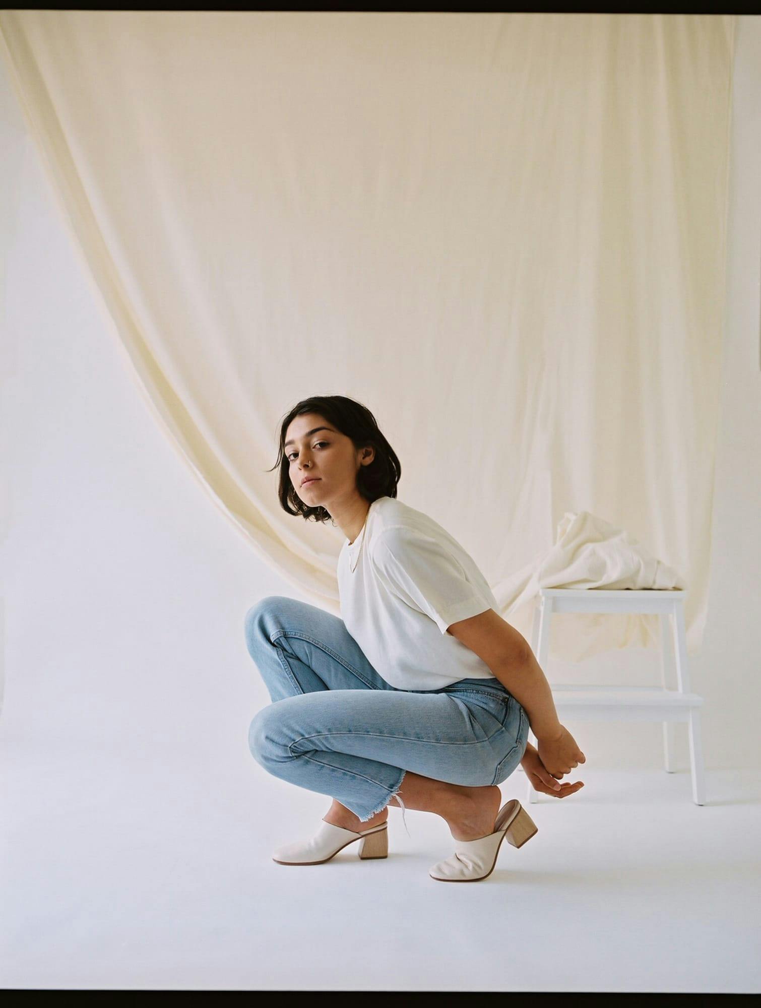 Natasha kneeling