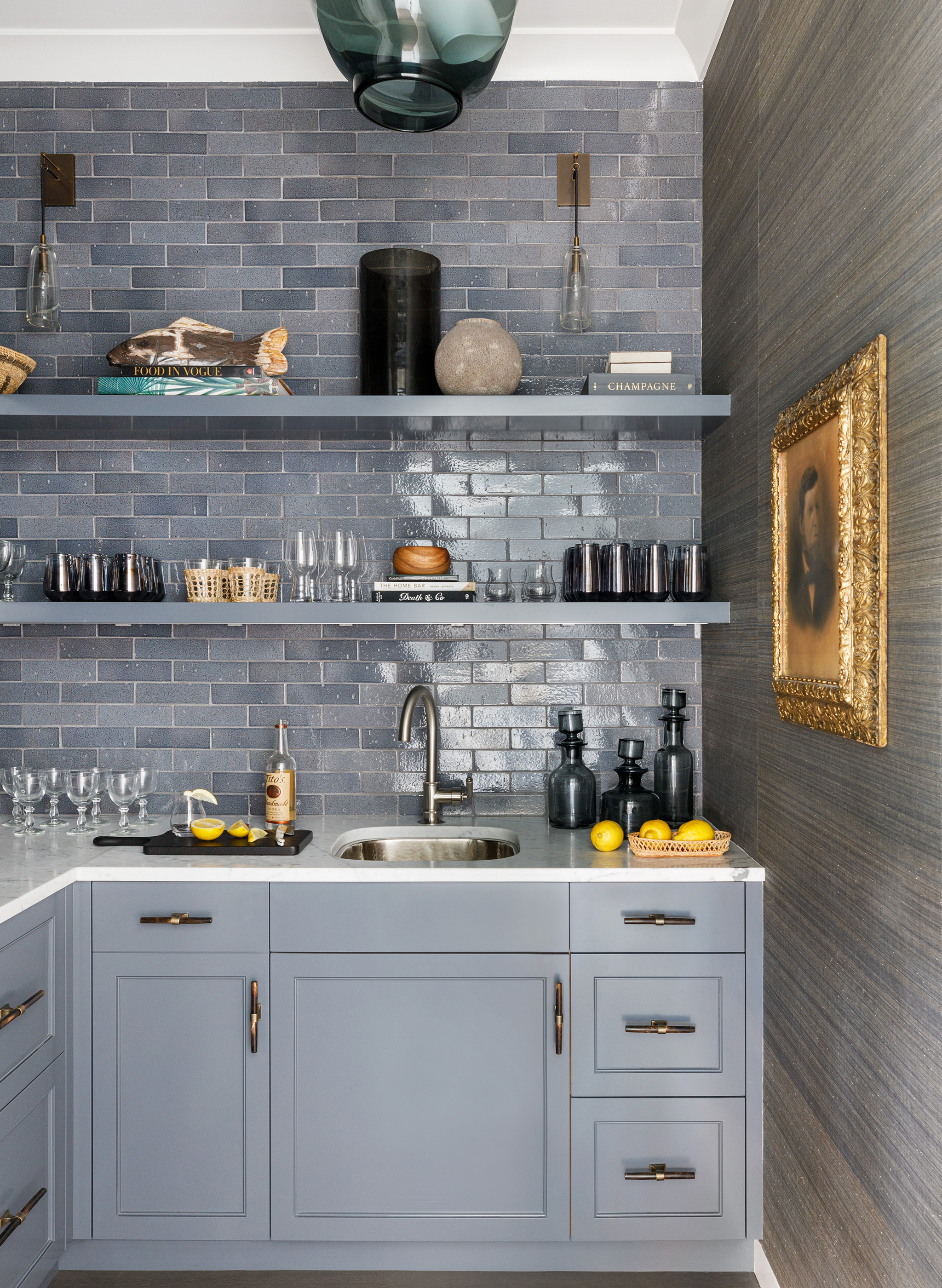 Andrea Goldman Luxury Interior Design Firm Chicago A Tale of Two Houses Bar 1