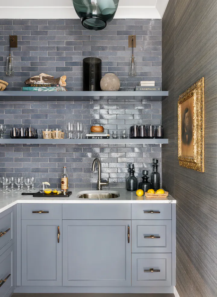 Andrea Goldman Luxury Interior Design Firm Chicago A Tale of Two Houses Bar 1
