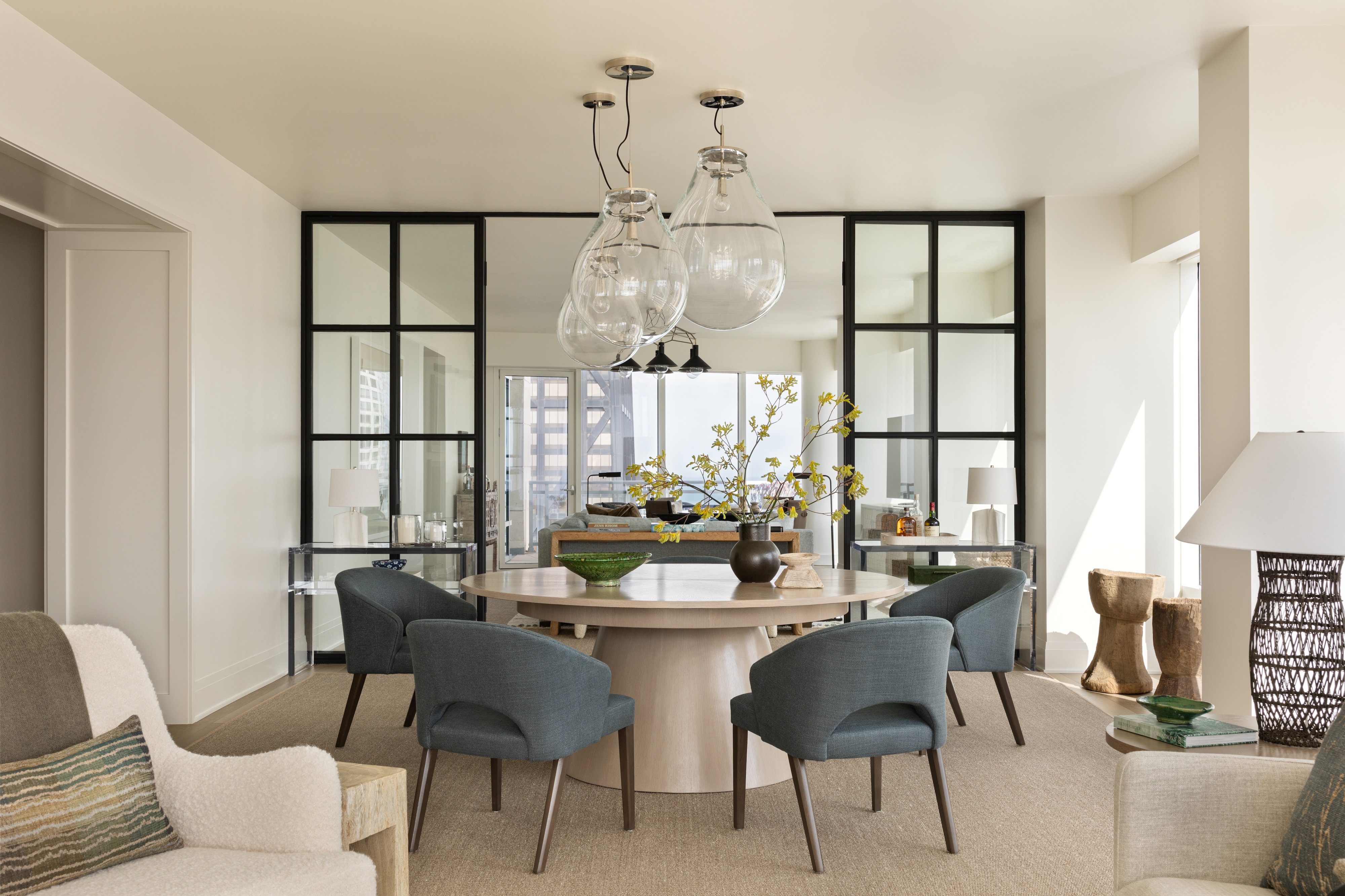 Andrea Goldman Luxury Interior Design Firm Chicago City Sanctuary Formal Diningroom