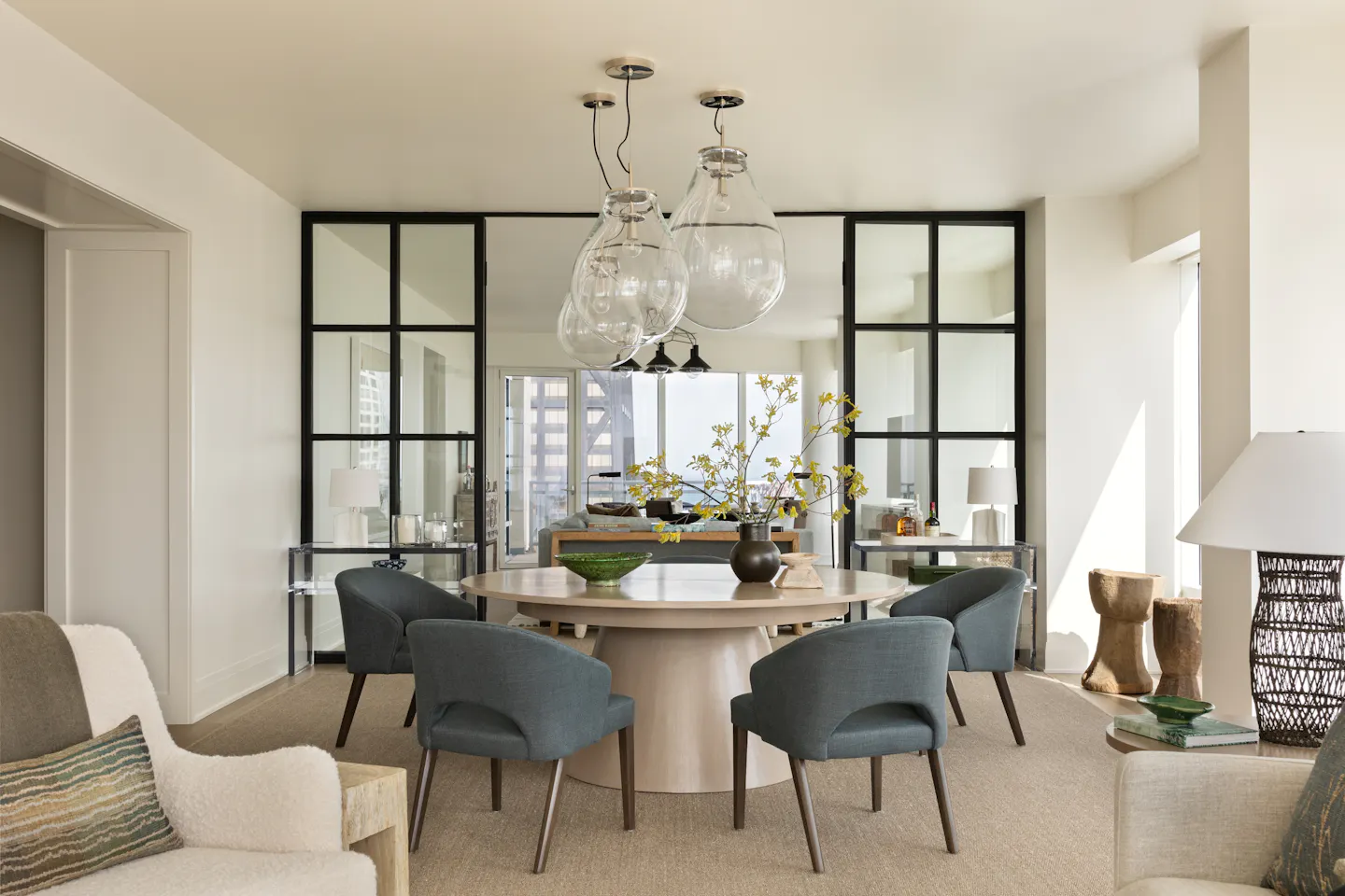 Andrea Goldman Luxury Interior Design Firm Chicago City Sanctuary Formal Diningroom